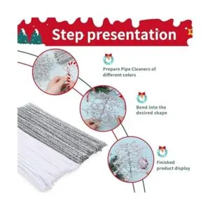 Juego de 200 limpiadores de tuberías de felpilla de color_3