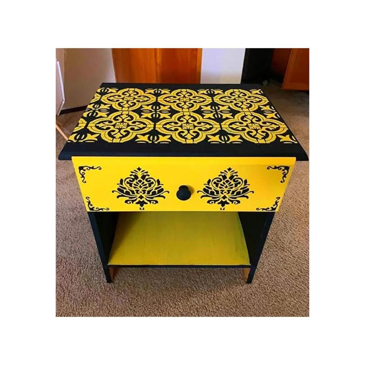 OBUY Plantilla reutilizable de pintura cortada con láser_5