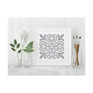 OBUY Plantilla reutilizable de pintura cortada con láser_3