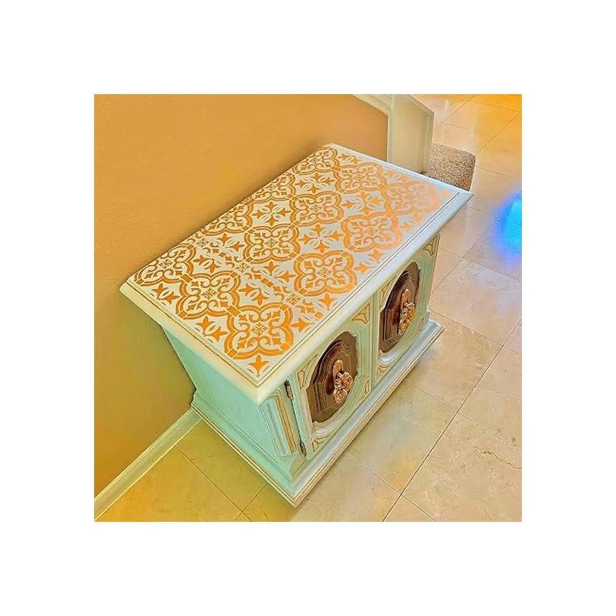 OBUY Plantilla reutilizable de pintura cortada con láser_6