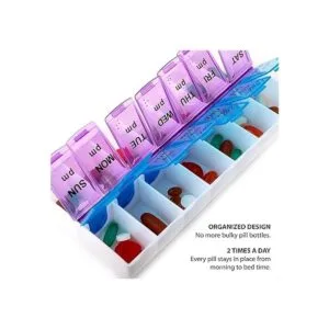 Caja organizadora para pastillos 14 compartimentos_4