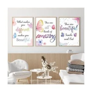 Juego de 9 impresiones inspiradoras de acuarela con cita_7