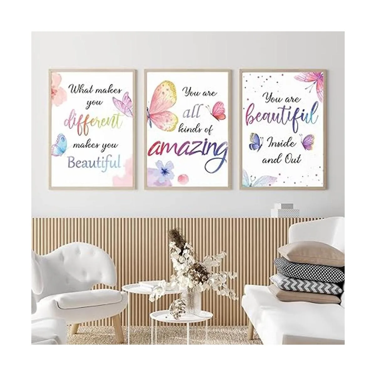 Juego de 9 impresiones inspiradoras de acuarela con cita_7