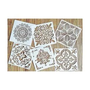 OBUY Plantilla reutilizable de pintura cortada con láser_1