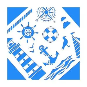 BENECREAT Lighthouse Plantillas de dibujo de plástico PET_4