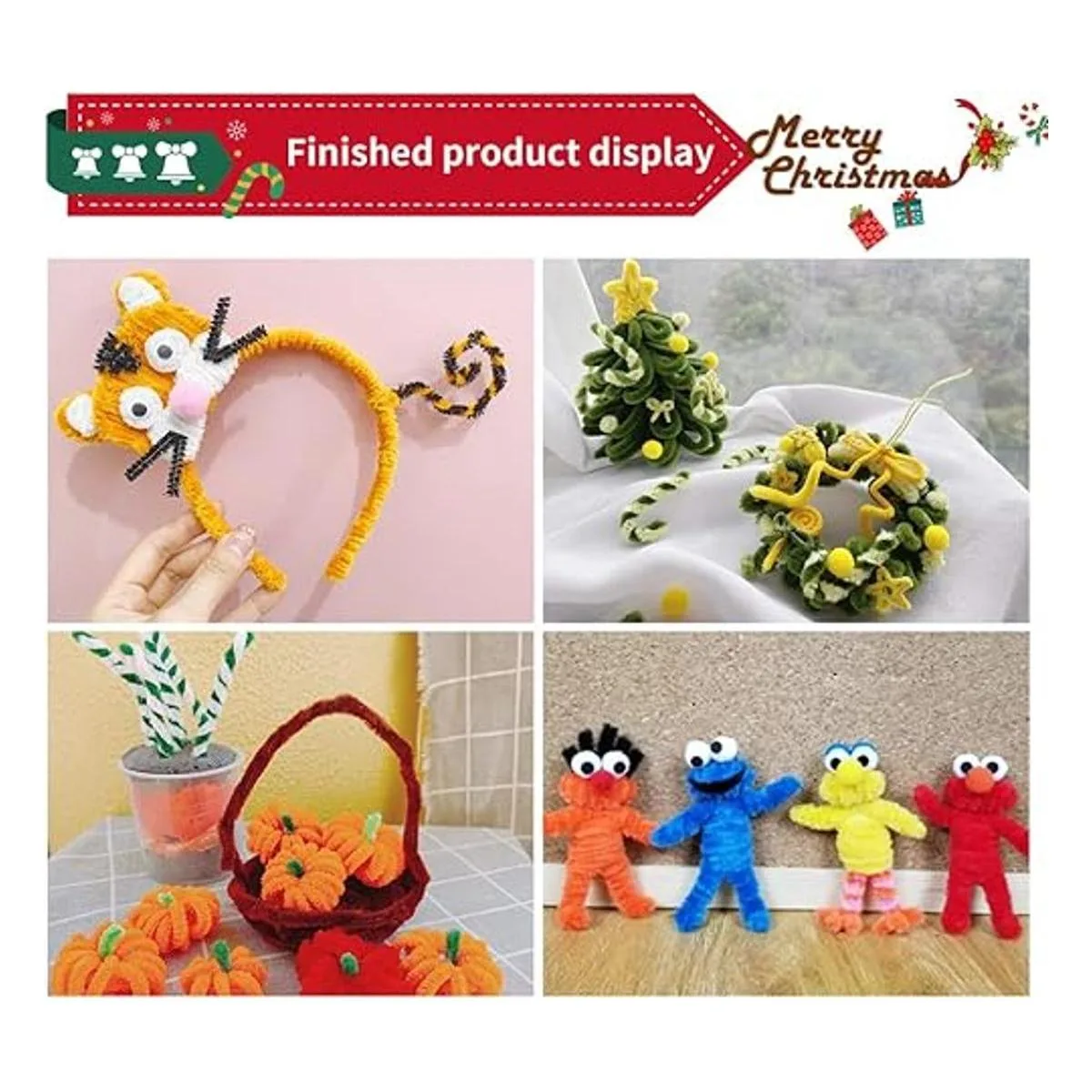 Juego de 200 limpiadores de tuberías de felpilla de color_7