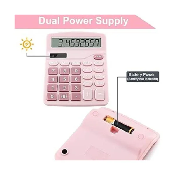 Podokas Office Calculators Desktop 12Digit Battery Dual_3