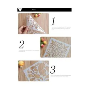 OBUY Plantilla reutilizable de pintura cortada con láser_2