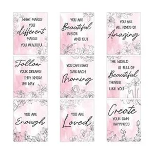 inspiradoras de pared arte moderno floral rosa_1