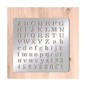BENECREAT Plantillas de letras de metal mate alfabeto_3