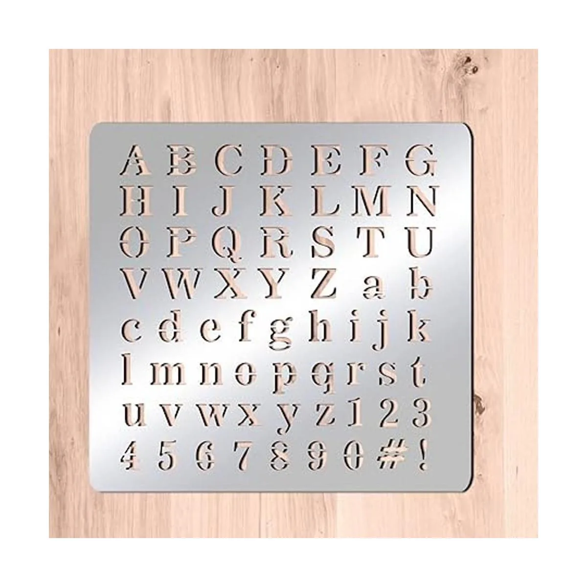 BENECREAT Plantillas de letras de metal mate alfabeto_3