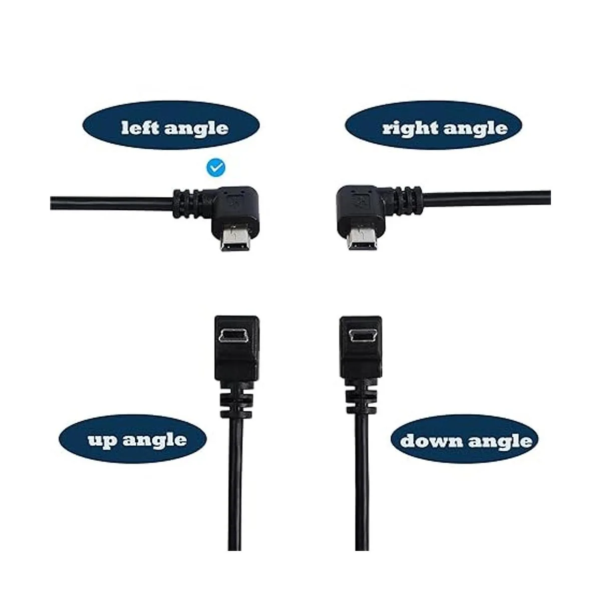 SHANFEILU Mini cable USB de 90 grados ángulo de 5 pines_4