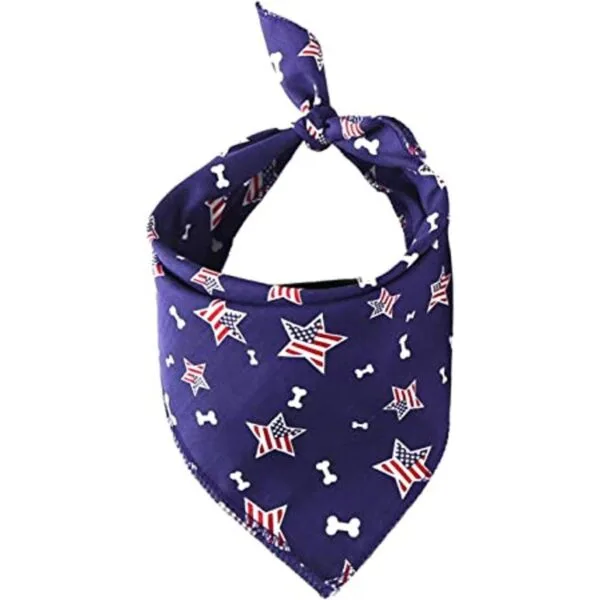 TinaWood Pañuelos lavables para perros diseño cuadrado_1