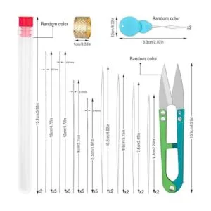 UOOU El juego de 28 agujas de cuentas incluye 20 agujas de_2