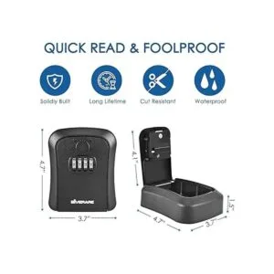 GIVERARE Caja de bloqueo para llaves montaje en pared_2