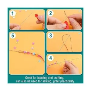 UOOU El juego de 28 agujas de cuentas incluye 20 agujas de_4