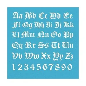 BENECREAT Plantillas de letras de metal mate alfabeto_4