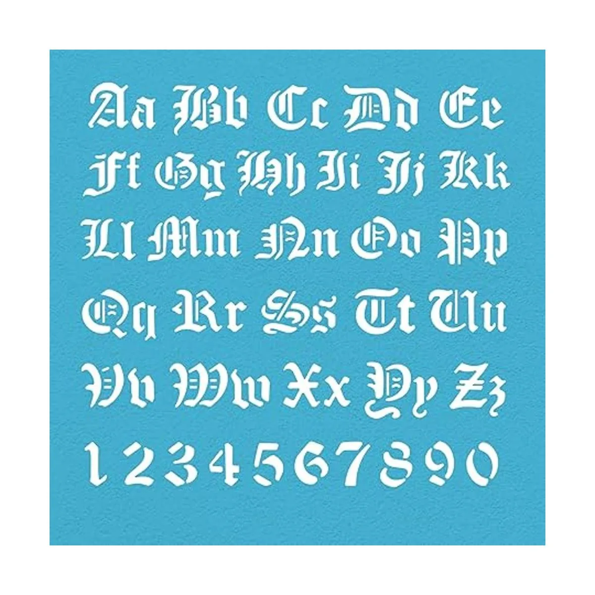 BENECREAT Plantillas de letras de metal mate alfabeto_4