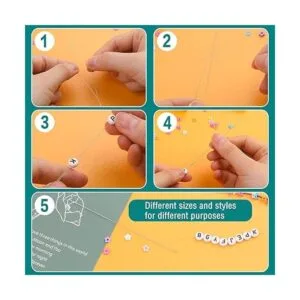 UOOU El juego de 28 agujas de cuentas incluye 20 agujas de_3