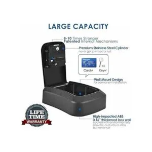GIVERARE Caja de bloqueo para llaves montaje en pared_3