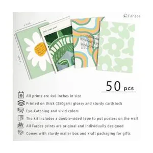 Kit de collage de pared de color verde salvia estética_2