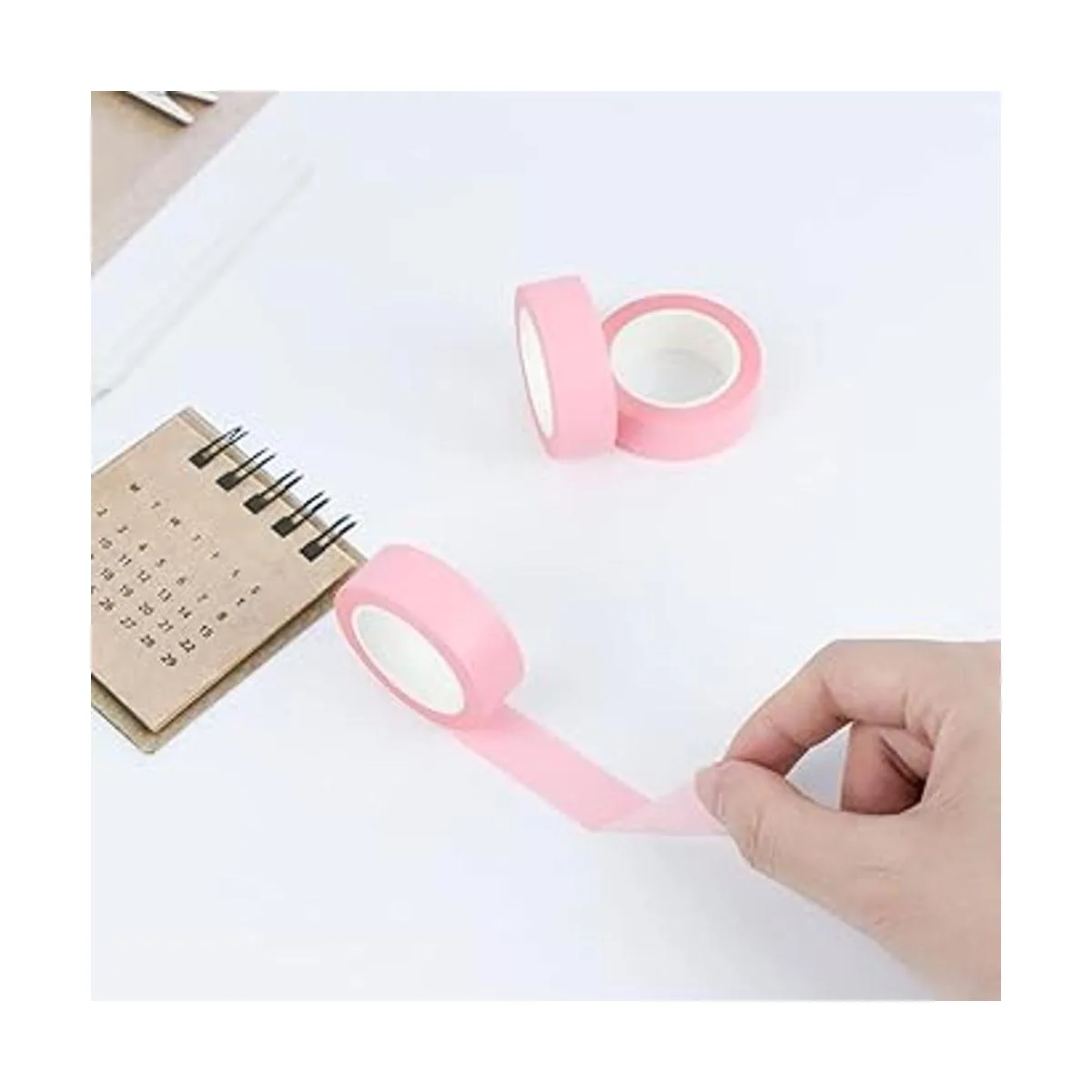 Juego de cinta adhesiva Washi rosa 32 pies x 0.6_4