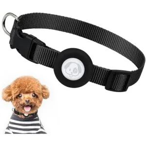 Airtag Collar de perro ajustable con etiqueta de aire con_1