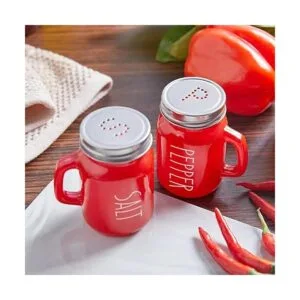 ZOSUJO Juego de saleros rojos y pimenteros de 4 onzas_6