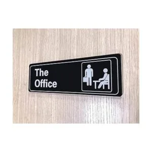 Nakimo The Office Letrero autoadhesivo para puerta o_4