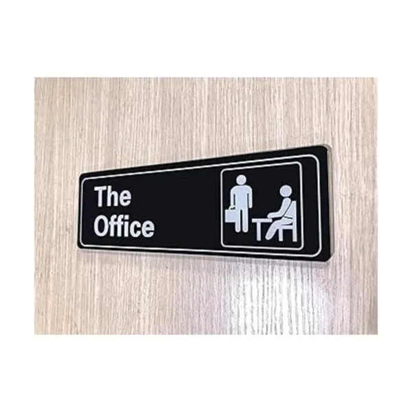 Nakimo The Office Letrero autoadhesivo para puerta o_4