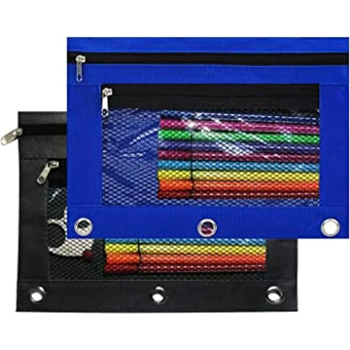 SORDIM Estuche para lápices de 3 anillos paquete de 2_1