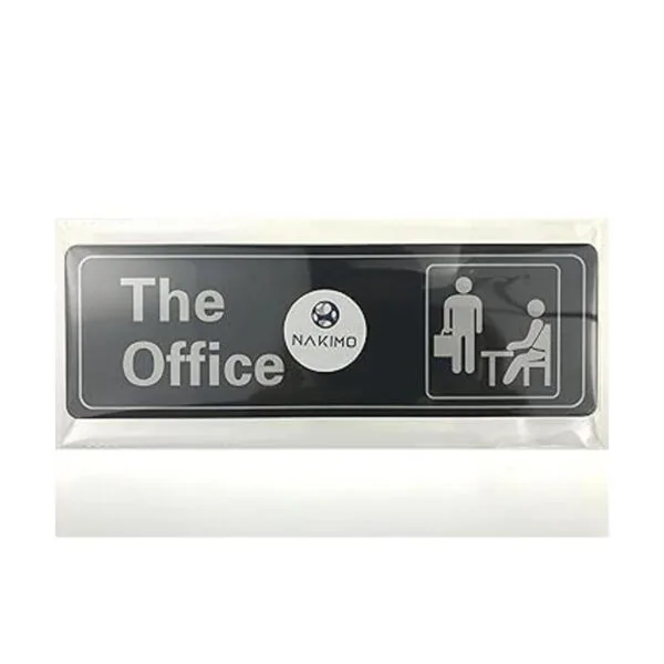 Nakimo The Office Letrero autoadhesivo para puerta o_3