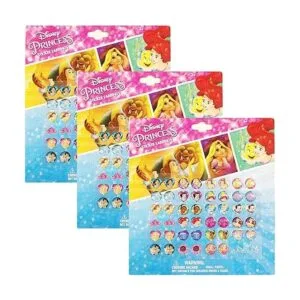 Disney Princess Kids 24 pares de aretes adhesivos_2