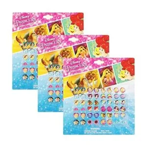 Disney Princess Kids 24 pares de aretes adhesivos_1