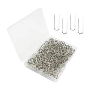 100 pines de costura en forma de U de acero inoxidable_5