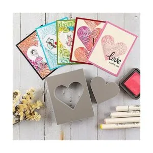 Bloque de espuma reutilizable con estampado de corazones_5