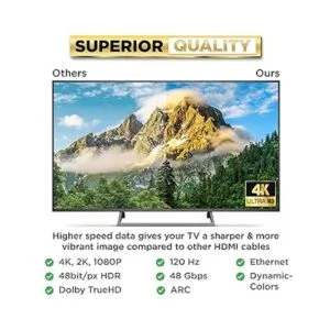 PowerBear Cable HDMI 4K 10 pies nailon trenzado y_4