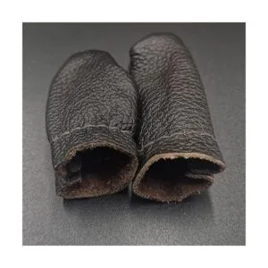 SUKPSY 3 pares de protectores de dedos de cuero para tejer_2