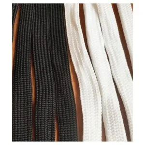 de cordón de repuesto con capucha plana negroblanco de_5