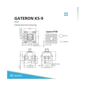 Gateron ks9 Interruptores de llave para teclados_5