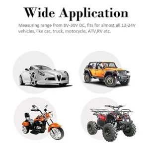 Zeltauto voltímetro digital LCD para conectar en el_5