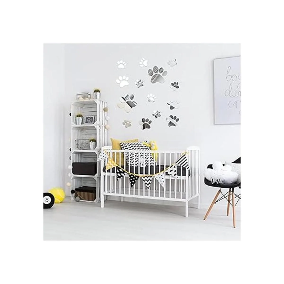 Juego de 14 calcomanías de espejo de pata para perros_7