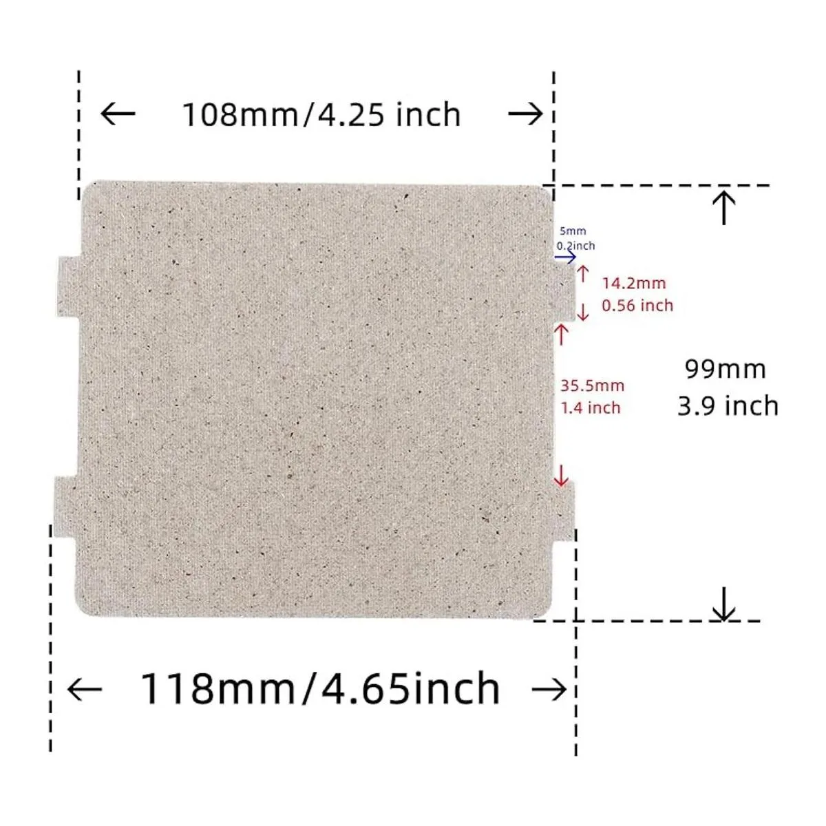BOJACK Waveguide Cover Tablero de mica universal para_4