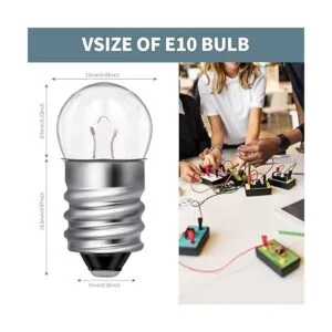 20 bombillas E10 de base de tornillo miniatura de repuesto_2
