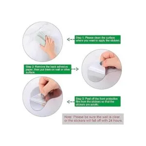 Juego de 14 calcomanías de espejo de pata para perros_3