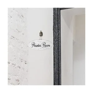 Queekay Letreros de madera rústicos para colgar en la_5