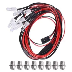 CrazyHobby Kit de faros delanteros de luz LED de 8 ledes_3