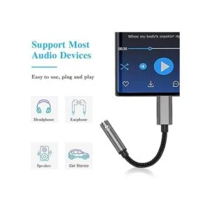 TITACUTE Adaptador de auriculares USB C para Samsung S21_5