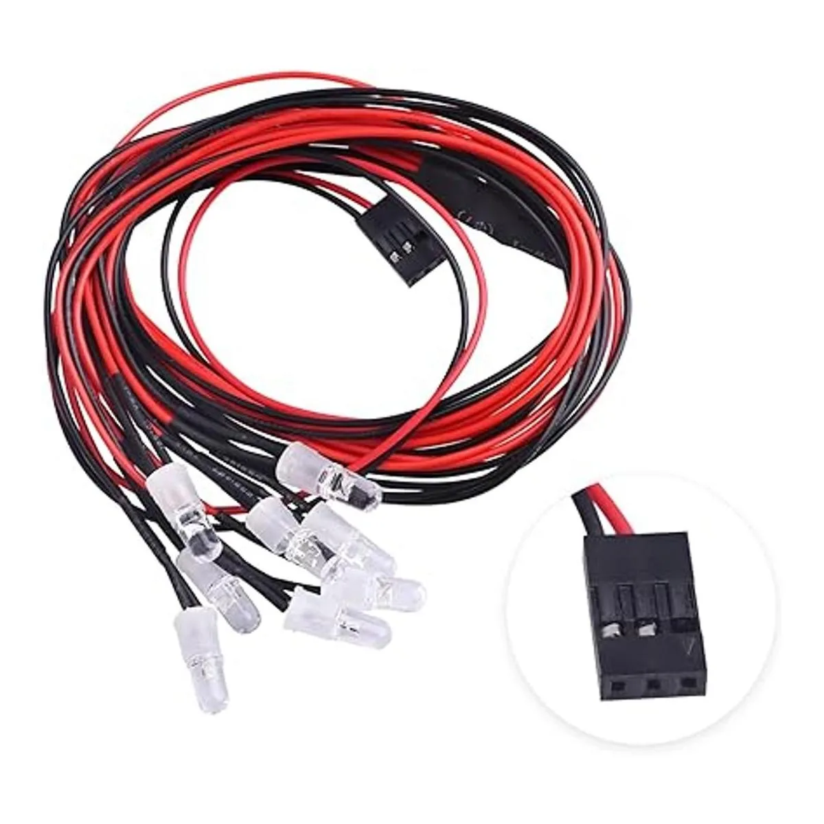 CrazyHobby Kit de faros delanteros de luz LED de 8 ledes_2