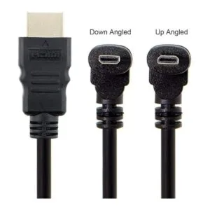 Cable HDTV en ángulo de 90 grados Micro HDMI a HDMI macho_2